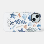 カワイイの名パーソナライズされた前 iPhone 15ケース (裏面横)