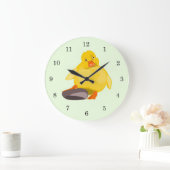 カワイイエローダック ラージ壁時計 (ホーム)
