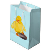 カワイイエローダック – 甘い – 選択/追加/カラー/文字 ミディアムペーパーバッグ (裏面アングル)