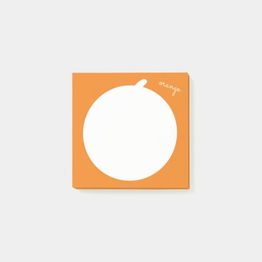 カワイイオレンジフルーツフード  ポストイット (正面)