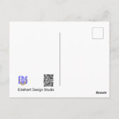 カワイイカタツムリモザイク顧客。テイクイット簡単はがき ポストカード (裏面)