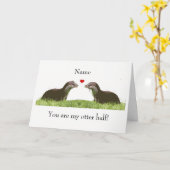 カワイイカタレ半周年誕生日カード カード (黄色い花)