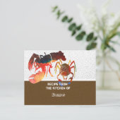 カワイイカニとロブスターレシピカード ポストカード (スタンド正面)