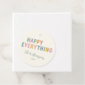 カワイイカラフルタイポグラフィハッピーオールイカスタムズ フェイバータグ (インサイチュ)