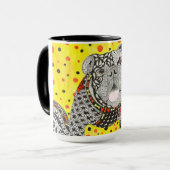 カワイイカラフルリー・ブルドッグ・マグ マグカップ (正面左)