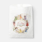 カワイイカラフル踊りフローラ妖精金ゴールドグリッター フェイバーバッグ (正面)