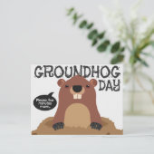 カワイイグラウンドホッグのデイアニメイラストレーション ポストカード (スタンド正面)