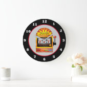 カワイイゲーム機デコールカジノ時計 ラージ壁時計 (ホーム)