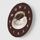カワイイコーヒーバー ラージ壁時計 (傾斜)