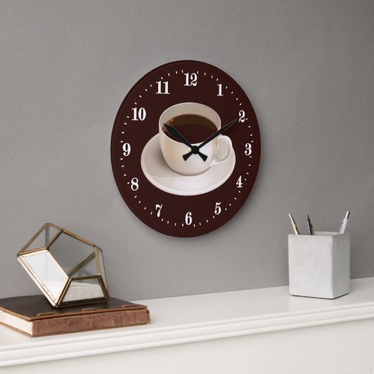 カワイイコーヒーバー ラージ壁時計 (オフィス)