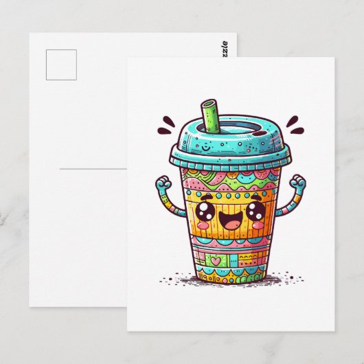 カワイイコーヒー ポストカード (正面/裏面)
