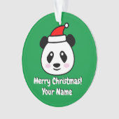 カワイイサンタクロースパンダクリスマス装飾 オーナメント (正面)