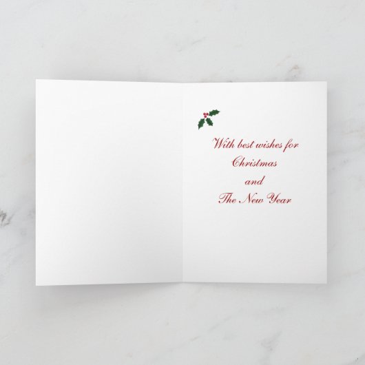 カワイイサンタダックスフントクリスマスカード シーズンカード (内部)