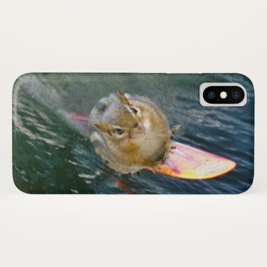 カワイイサーフィンチムンク Case-Mate iPhoneケース (裏面(横))