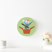 カワイイジャック ラウンド壁時計 (ホーム)