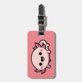 カワイイチビ（小さくかわいく書いた感じ）アクソロトル ラゲッジタグ (正面縦)