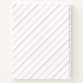 カワイイチャハムスターピストライプのンク ノートブック (裏面)