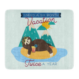 カワイイナマケモノが年に2回、6カ月の休暇が必要 カッティングボード