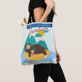 カワイイナマケモノが年に2回、6カ月の休暇が必要 トートバッグ (クローズアップ)