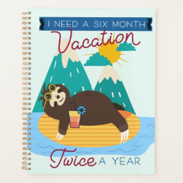 カワイイナマケモノが年に2回、6カ月の休暇が必要 プランナー手帳