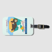 カワイイナマケモノが年に2回、6カ月の休暇が必要 ラゲッジタグ (正面横)