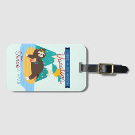 カワイイナマケモノが年に2回、6カ月の休暇が必要 ラゲッジタグ