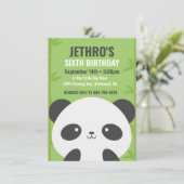 カワイイパンダ誕生日の招待状 案内状 (スタンド正面)