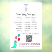 カワイイパーティートレックス風船キッドのパーティープランナー ウィンドウサイン (シート3)