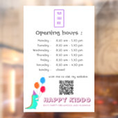 カワイイパーティートレックス風船キッドのパーティープランナー ウィンドウサイン (シート2)