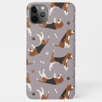 カワイイビーグルズの前足と骨グレーのケースメイトiPhone
