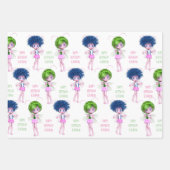 カワイイフパーソナライズされたェア ラッピングペーパーシート (正面)