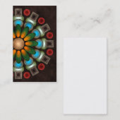 カワイイフローラ抽象芸術ベクターアートビジネスカード 名刺 (正面/裏面)