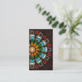 カワイイフローラ抽象芸術ベクターアートビジネスカード 名刺 (スタンド正面)