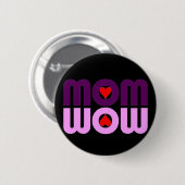 カワイイママとハート 缶バッジ (正面&裏面)