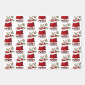 カワイイマルチーズパピードグインホリデー抱き枕 ラッピングペーパーシート (正面3)