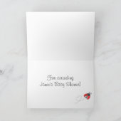 カワイイラディブグ・ベイビー・ガール、ありがとう サンキューカード (内部)