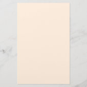 カワイイランニングズバニーラビットカスタム文字ベージュ 便箋 (裏面)