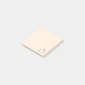 カワイイランニングズバニーラビットベージュ ポストイット (アングル)