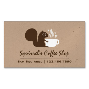 カワイイリスとコーヒー マグネット名刺