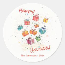 カワイイレトロハッピーホリデイズ ラウンドシール