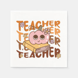 カワイイレトロ先生&パンプキンハロウィーン スタンダードカクテルナプキン