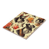 カワイイヴィンテージシュナウザー タイル (側面)