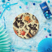 カワイイヴィンテージシュナウザー ペーパープレート (パーティー)