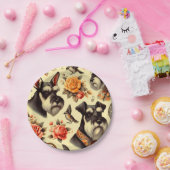 カワイイヴィンテージシュナウザー ペーパープレート (パーティー)