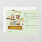 カワイイ多目的フィル招待状デザインはがき ポストカード (正面/裏面)