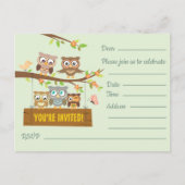 カワイイ多目的フィル招待状デザインはがき ポストカード (正面)