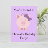 カワイイ女の子豚 招待状 (スタンド正面)