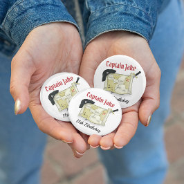 カワイイ子供の誕生日パーティー海賊有利カスタム 缶バッジ