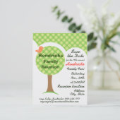 カワイイ家族懇親会の招待。 ポストカード (スタンド正面)