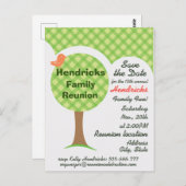 カワイイ家族懇親会の招待。 ポストカード (正面/裏面)